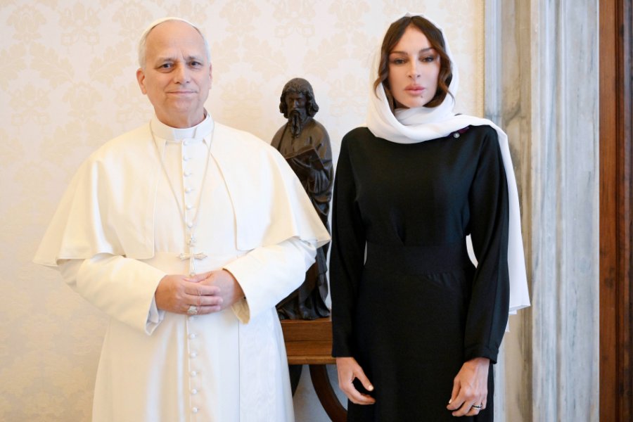 First Vice-President Mehriban Aliyeva met with Pope Leo XIV