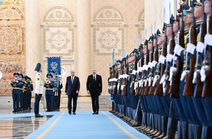   Astanada İlham Əliyevin rəsmi qarşılanma mərasimi keçirilib  I FOTO  