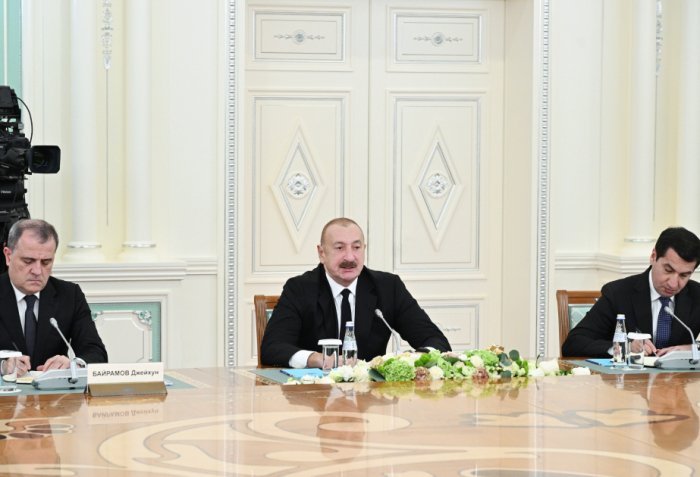    İlham Əliyev Qazaxıstanın Azərbaycana dəyişməz dəstəyini qeyd edib   