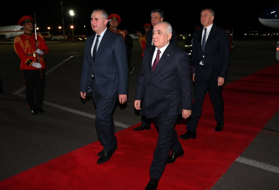 Prime Minister Ali Asadov arrived in Georgia on working visit