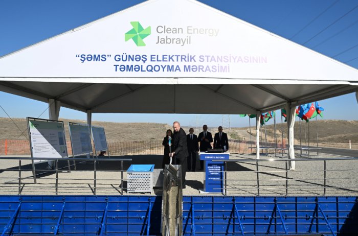    “Şəms” və “Üfüq” Günəş Elektrik stansiyalarının təməli qoyulub   
