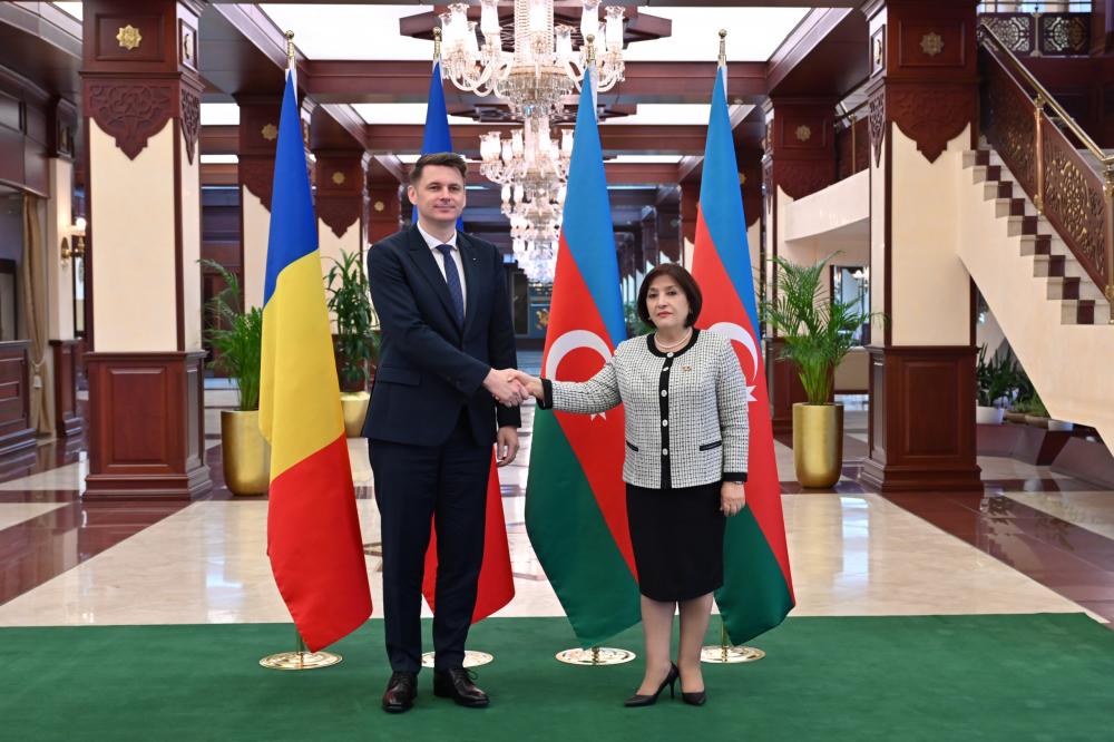 Speaker of Milli Majlis Sahiba Gafarova Meets with Chairman of Senate of Parliament of Romania