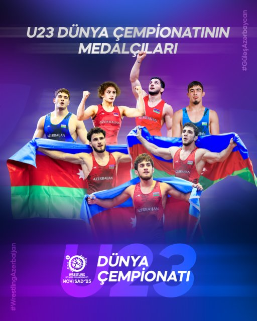 Azerbaijani wrestlers capture seven medals at World U23 Championships