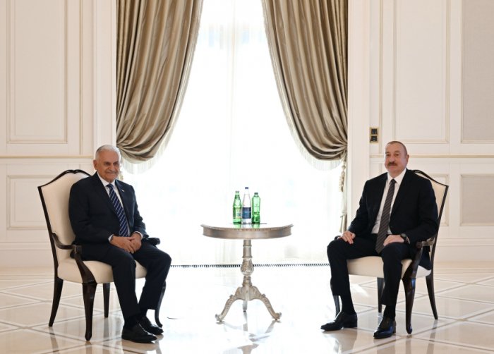   President Ilham Aliyev receives Chairman of OTS Council of Elders in Gabala  