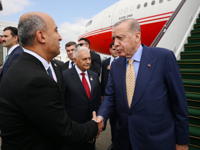   Turkish President Erdoğan arrives in Azerbaijan  