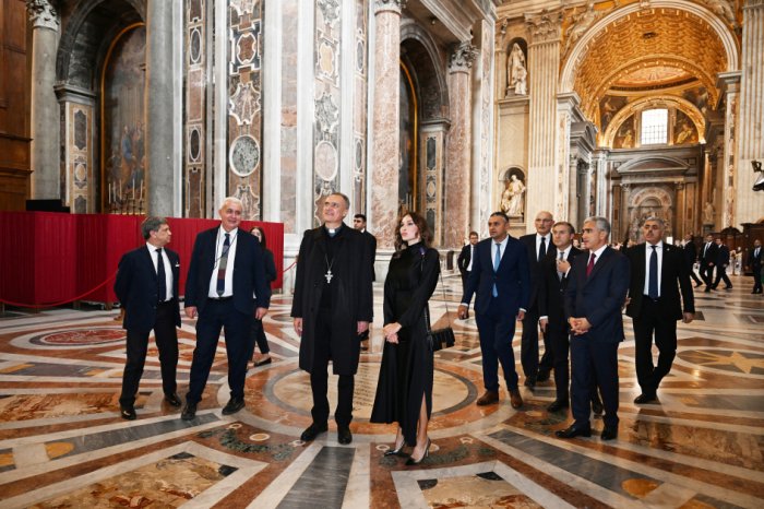   Mehriban Aliyeva inspects restoration progress at Saint Peter&rsquo;s Basilica  