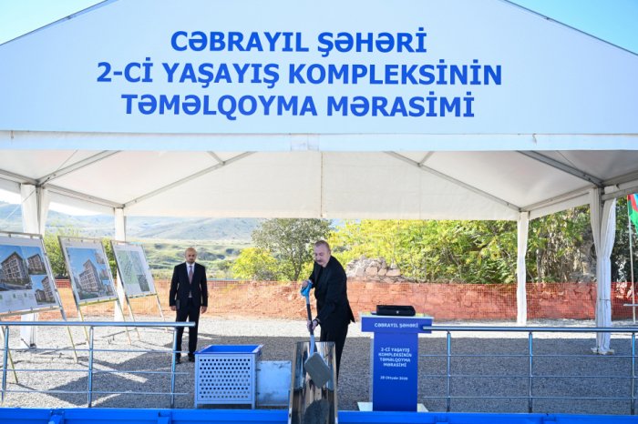   Foundation stone laid for second and third residential complexes in Azerbaijan