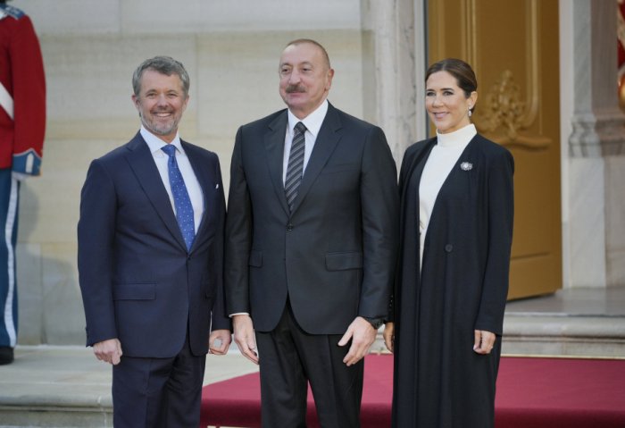 President of Azerbaijan Ilham Aliyev attended banquet in Copenhagen