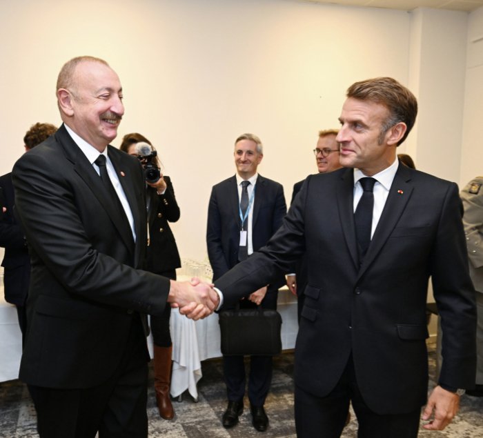  President of Azerbaijan Ilham Aliyev met with French President in Copenhagen 