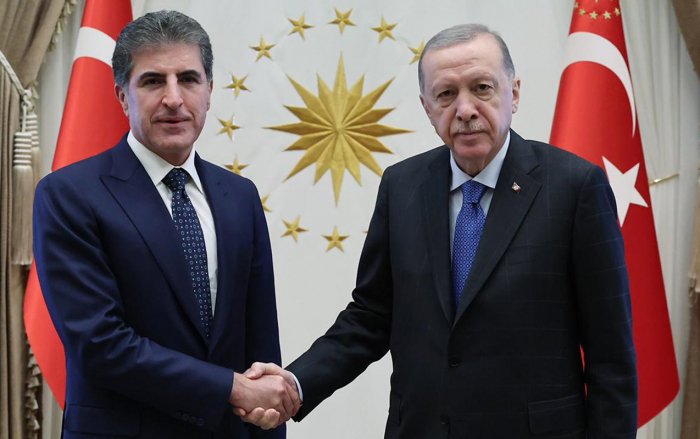 Ərdoğan Bərzanini qəbul etdi  
