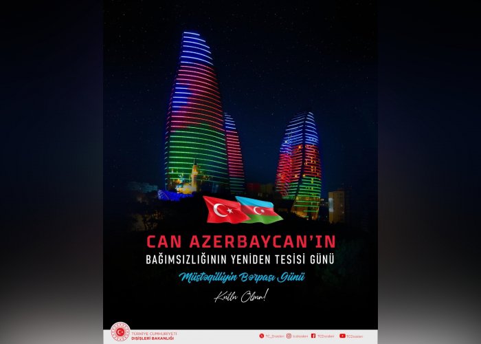 Türkiyə XİN Azərbaycana təbrik ünvanlayıb  
