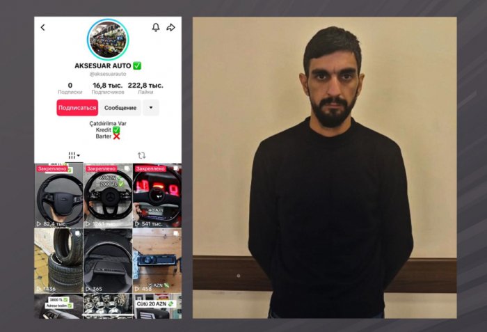 "TikTok"da saxta elanlar paylaşan dələduz saxlanılıb