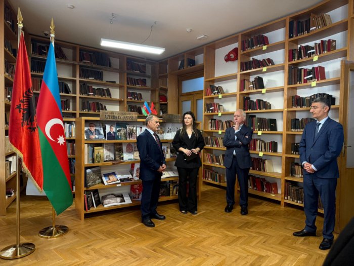 Azerbaijani literature section opens at National Library of Albania
