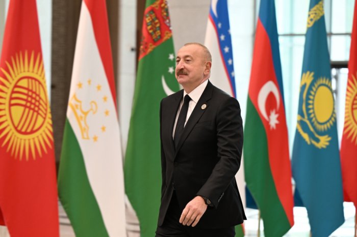   President Ilham Aliyev arrived at Congress Center in Tashkent  