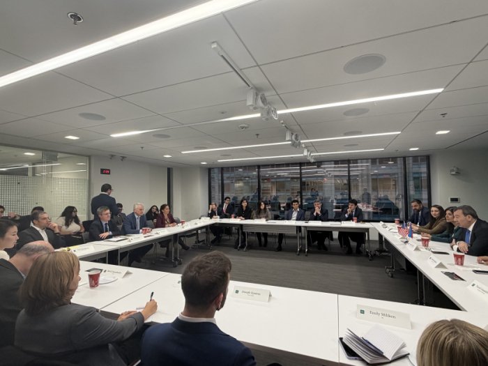 U.S. Hudson Institute hosts a roundtable discussion with Azerbaijani delegation