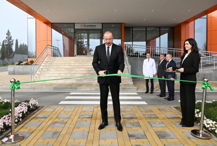   President Ilham Aliyev attends inauguration of pharmaceutical production facility  