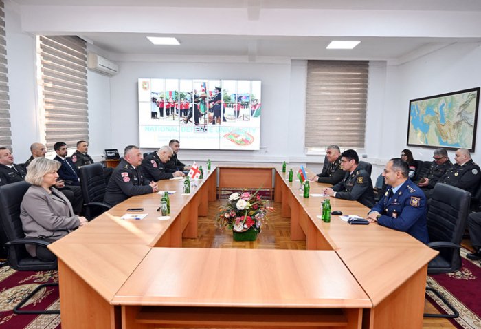 Azerbaijan National Defense University hosts meeting with Georgian delegation