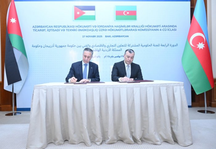   Azerbaijan, Jordan sign several documents on cooperation  