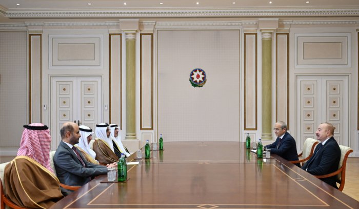  President Ilham Aliyev receives delegation of heads of member institutions of Arab Coordination Group 
