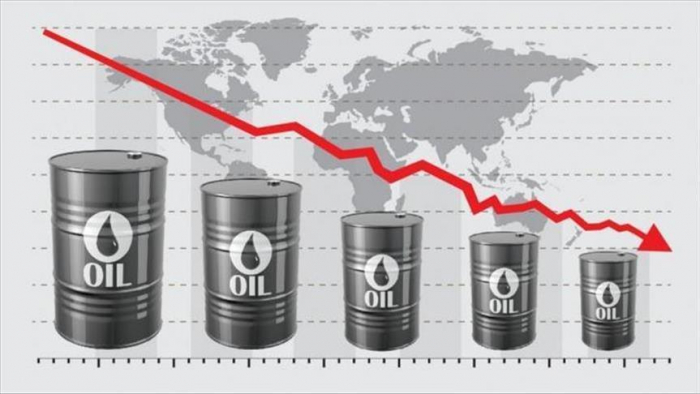 Azerbaijani oil price declines in global markets