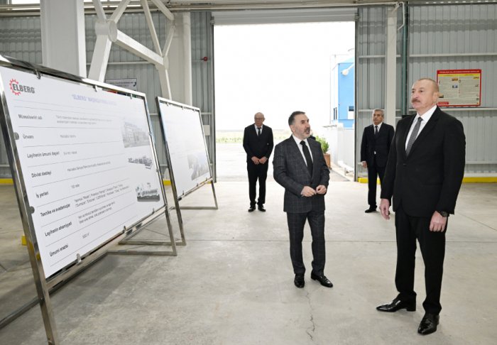 President Ilham Aliyev attends inauguration of AZWOOL mineral rock wool plant