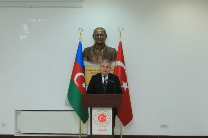 Gəncədə Mustafa Kamal Atatürkün anım mərasimi keçirilib