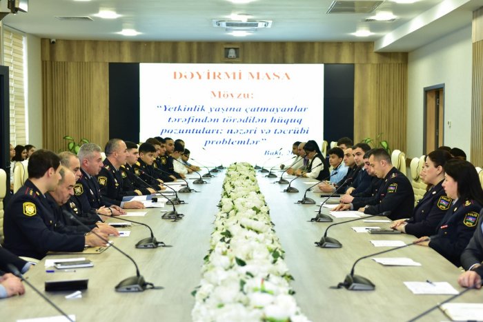 Polis Akademiyasında dəyirmi masa keçirilib