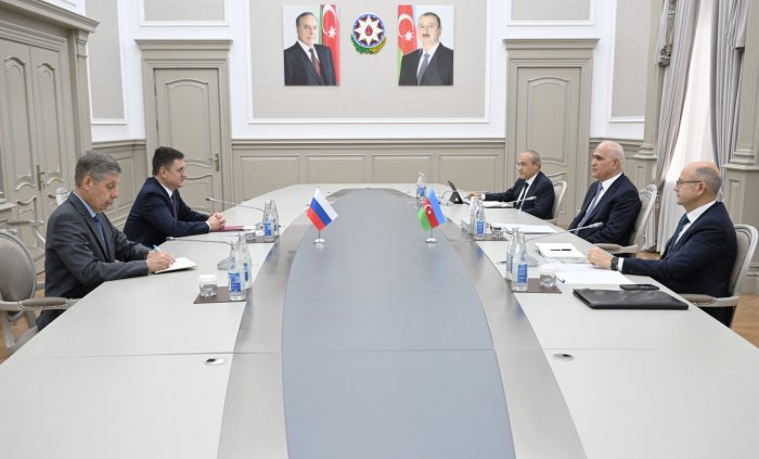    Şahin Mustafayev rus həmkarı ilə görüşüb   
