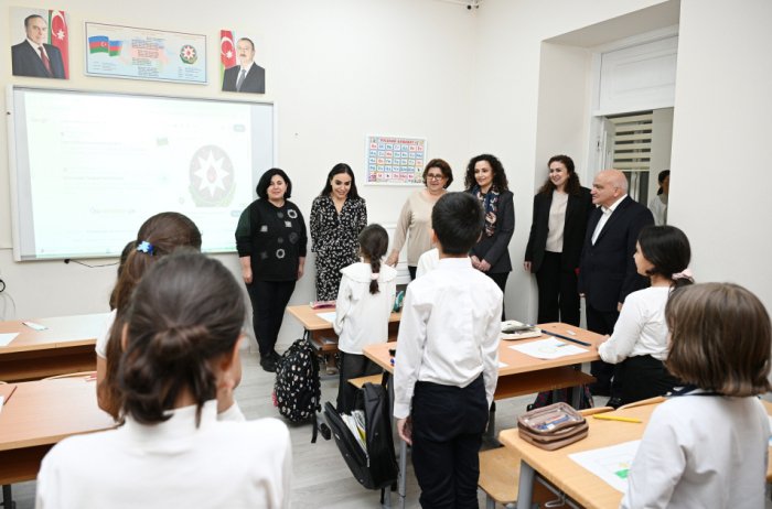   Vice-President of Heydar Aliyev Foundation Leyla Aliyeva visits Bulbul Secondary Special Music School  