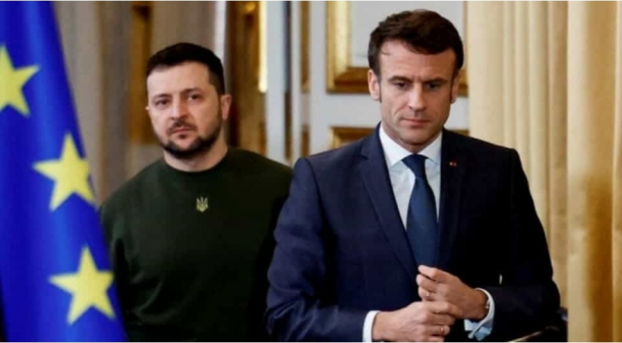 Zelenski və Makron Ukrayna üçün təhlükəsizlik zəmanətlərini müzakirə edib  
