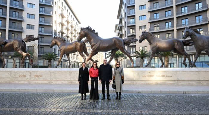 Prezident İlham Əliyev “Bakı Ağ Şəhər”də olub - FOTOLAR  
