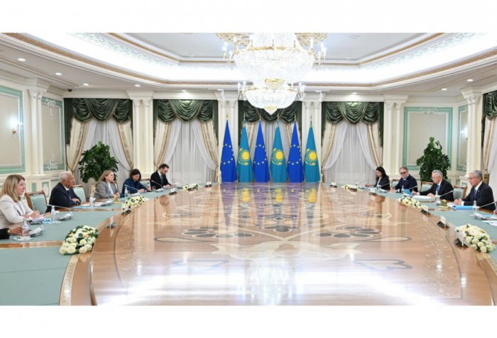 European Council President: Ensuring security in Caucasus opens new opportunities for development of Trans-Caspian corridor