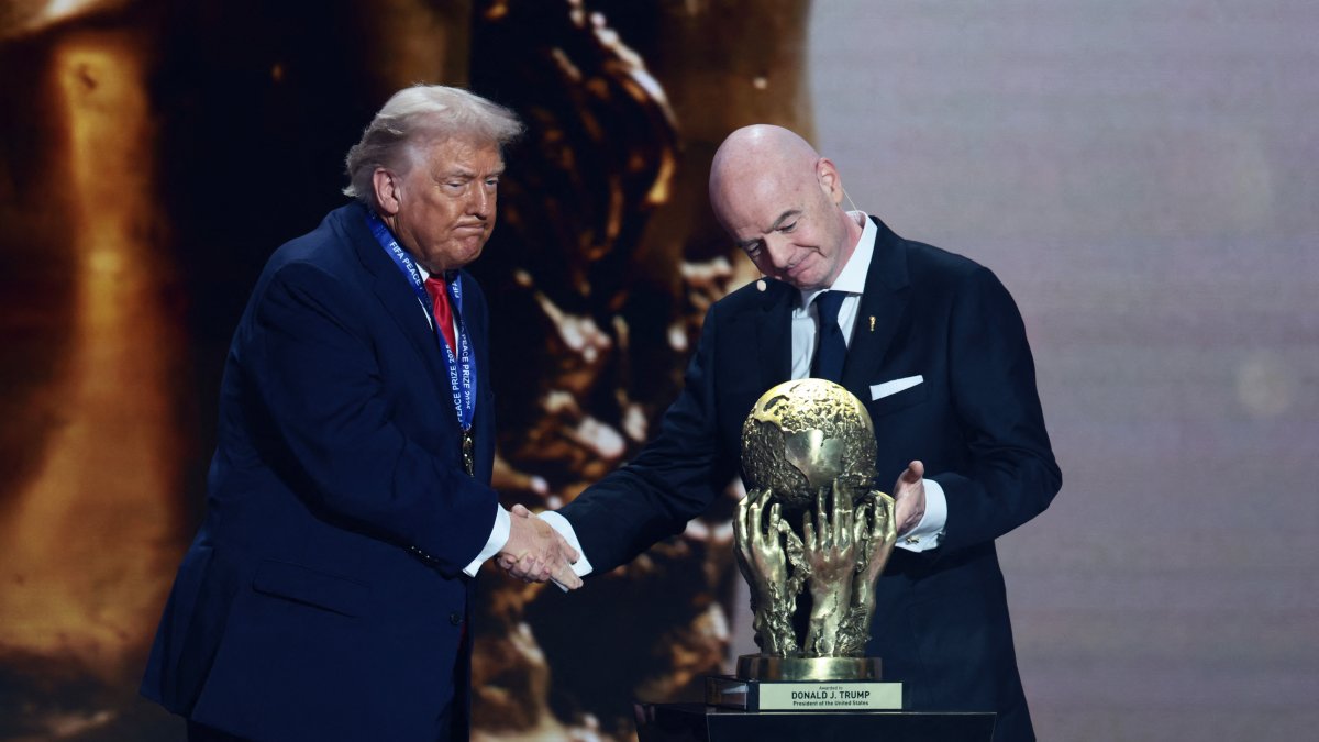 Trump presented with first FIFA Peace Prize at 2026 World Cup draw
