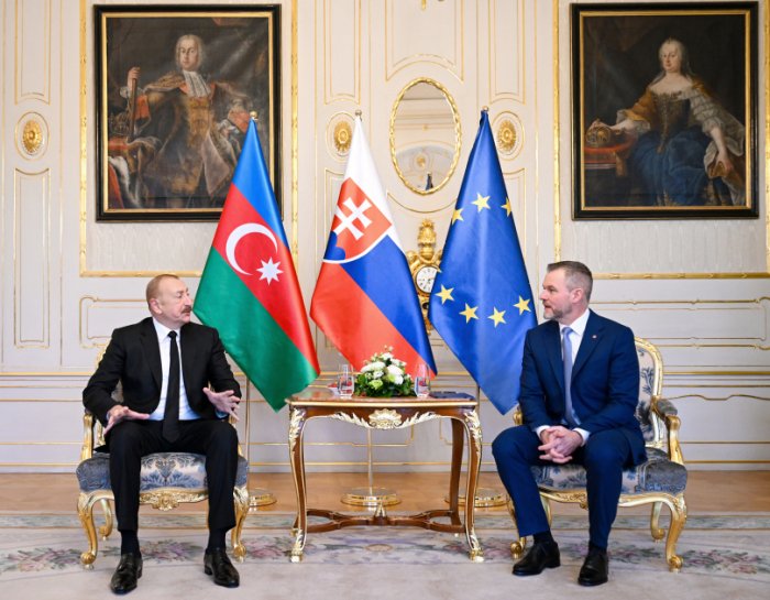 President of Azerbaijan Ilham Aliyev held one-on-one meeting with President of Slovakia