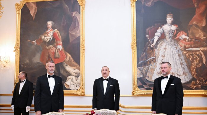   Official banquet hosted in Bratislava in honor of President Ilham Aliyev  