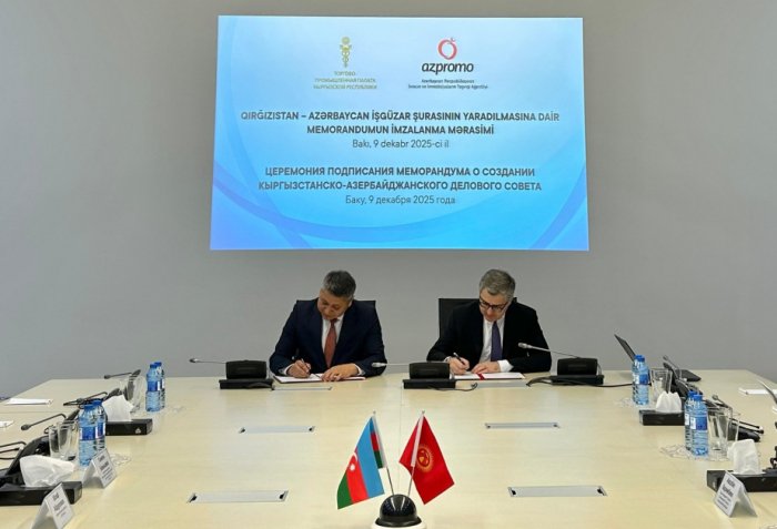 Memorandum on establishment of Kyrgyz-Azerbaijani Business Council signed