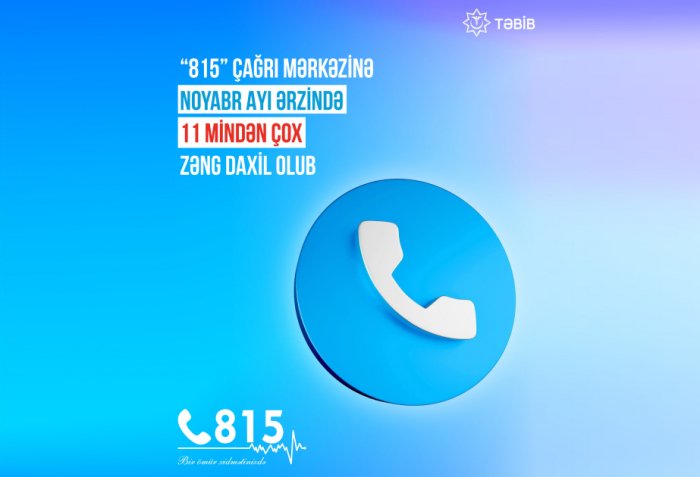 “815” Çağrı Mərkəzinə ötən ay 11 mindən çox zəng daxil olub