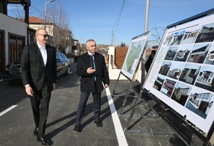  President Ilham Aliyev visited Karkijahan settlement in Khankendi 