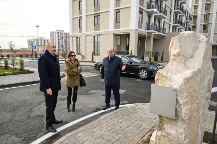President Ilham Aliyev attended opening of 2nd residential complex in Aghdam and met with residents - UPDATED
