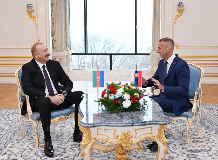 Azerbaijani President holds one-on-one and expanded meetings with Slovak National Council Speaker 