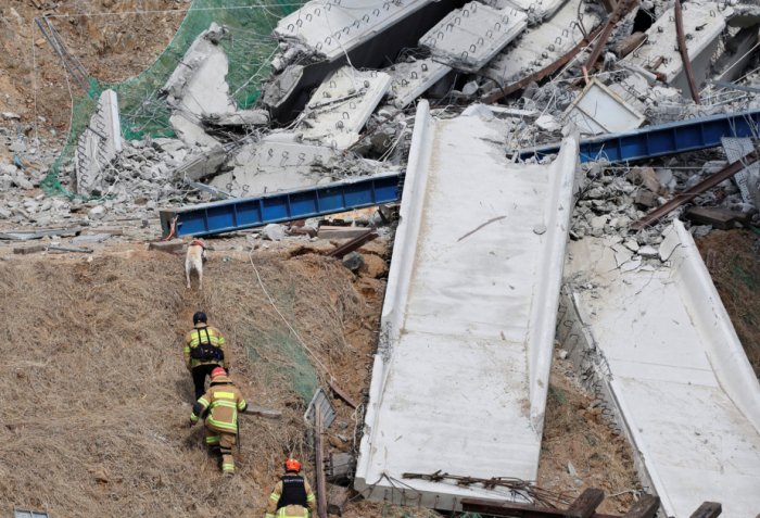 Two dead after collapse at South Korea library construction site