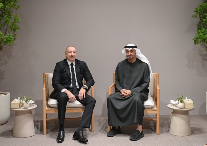  Azerbaijani, UAE Presidents meet in Abu Dhabi 