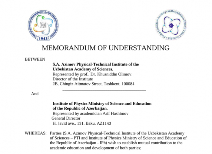 Azerbaijani, Uzbek scientific research institutions embark on cooperation