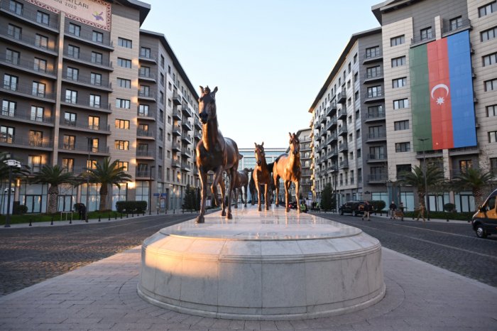   President Ilham Aliyev visits Baku White City  