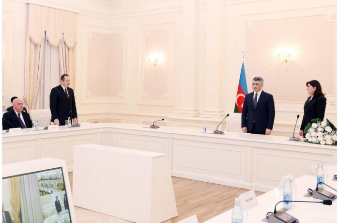  Inam Karimov traf sich mit dem neuen Vorsitzenden des Obersten Gerichtshofs von Nachitschewan 