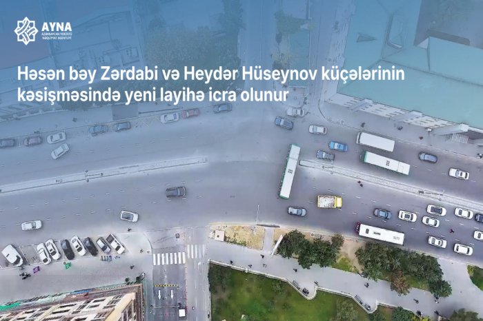 Paytaxtın iki küçəsinin kəsişməsi yenidən qurulacaq