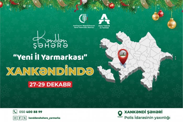 Xankəndidə Yeni il yarmarkası açılıb