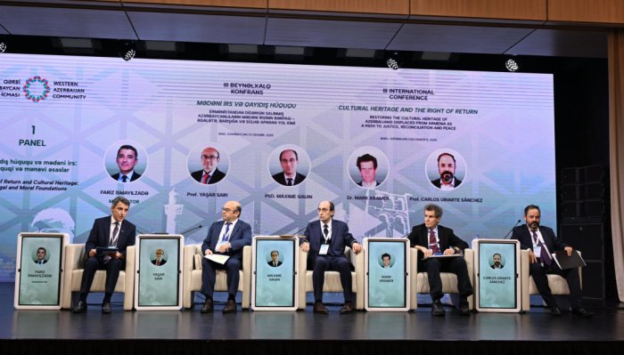 La conferencia internacional analiza las bases legales y morales del derecho de retorno de los azerbaiyanos