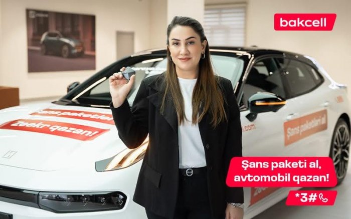 "Bakcell"in lotereyasında 9-cu avtomobil qazanılıb  
