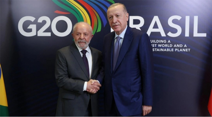 Ərdoğan braziliyalı həmkarı ilə regional və qlobal məsələləri müzakirə edib  
